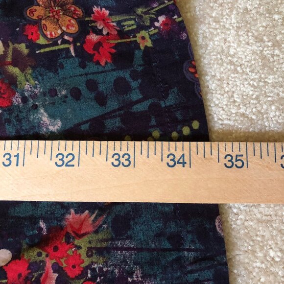 Natural Life Sanibel kaftan cover-up L Large floral relaxed dress kimono - Picture 5 of 9